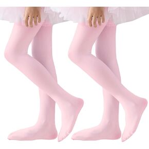 EPEIUS Ballet Tights for Girls 90D Footed Dance Tights Toddler Ultra Soft School Stockings Kids Leggings 3T-14 Years Old