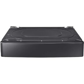 SAMSUNG 27" Wide Laundry Riser Pedestal Stand for 27" Wide Front Load Washer or Dryer, Lifts Machine 6"in Height, WE272NV/A3, Stainless Steel, Brushed Black