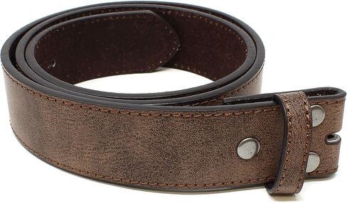 حزام جلدي من BC Belts مع نسيج عتيق متعثر بعرض 1.5 سم مع أزرار كبس in Kuwait