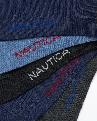 Nautica Men's Dress Socks  - Solid Crew Socks (10 Pack) in Saudi Arabia