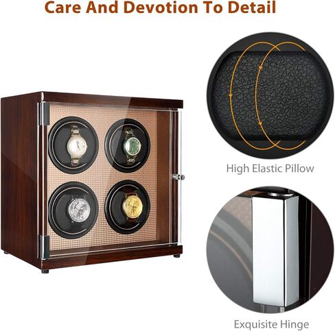 ساعة أنيقة من CHIYODA بشاشة تعمل باللمس LCD ، 12 وضع دوران ، بني لامع عالي لـ 4 ساعات تلقائية ، بني لامع، 10.6 بوصة × 7.1 بوصة × 10.6 بوصة, بني لامع, 10.6 Inch x 7.1 Inch x 10.6 Inch in Kuwait