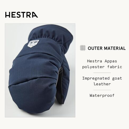 Hestra Junior Foss Mitt (Youth 4-13yrs) | Waterproof, Insulated Kids Mittens for Winter, Snowboarding & Playing in The Snow in Saudi Arabia