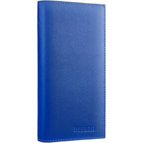 LYOOmaLL Leather Checkbook & Register Cover Holder Case Slim Wallet For Men & Women