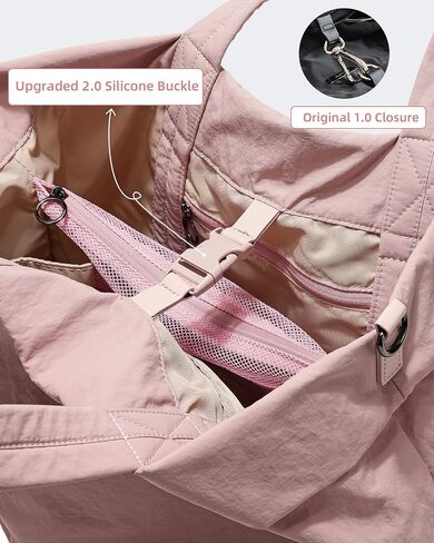 FODOKO Hobo Crossbody Bags 2.0, 19L Large Totes Handbags with Straps for Women, Multi Nylon Shoulder Bags for Travel Gym in Kuwait