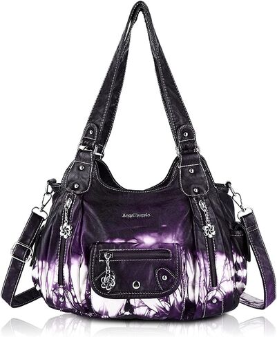 Angel Barcelo Womens Purses and Handbags PU Leather Shoulder Bag Fashion Hobo Bags for Girls in Kuwait
