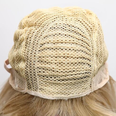 شعر مستعار نسائي أشقر من Smilco طويل بطول 60.96 سم من الدانتيل الصناعي المستقيم بسحب أمامي للملكة، شعر مستعار يومي (أشقر) in Kuwait