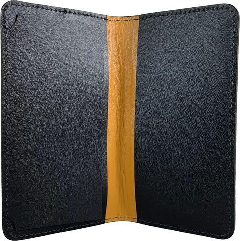 غطاء كتاب شيكات من الجلد الأصلي منقوش عليه عباد الشمس من Oberon، مقاس 9.95 × 16.51 سم، لون الآذريون، مصنوع في الولايات المتحدة الأمريكية in Kuwait