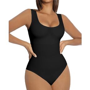 FeelinGirl Bodysuit for Women Tummy Control Seamless Fashion Going Out Sleeveless Tank Tops Bodysuit in Saudi Arabia