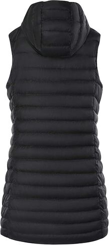 ELFJOY Women's Long Down Vest Zipper Lightweight Puffer Jackets with Hood in Kuwait