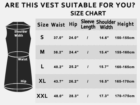 ELFJOY Women's Long Down Vest Zipper Lightweight Puffer Jackets with Hood in Kuwait