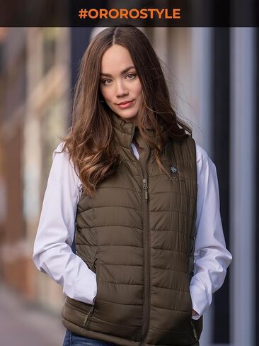 ORORO [Upgraded Battery] Women's Heated Vest with Battery Pack in Saudi Arabia