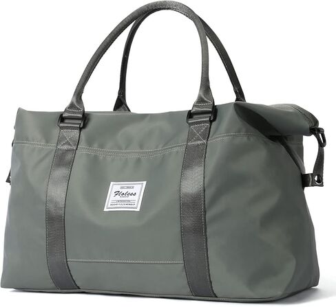 Travel Gym Bag for Women, LANBX Tote Bag Carry on Luggage Sport Duffle Weekender Overnight Bags with Wet Pocket (B-Olive Green) in Kuwait