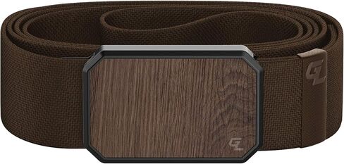 Groove Life Black/Stone and Walnut/Brown Groove Belt Loadout Men's Stretch Nylon Belt with Magnetic Aluminum Buckle, Lifetime Coverage - Large in Saudi Arabia