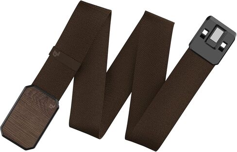 Groove Life Black/Stone and Walnut/Brown Groove Belt Loadout Men's Stretch Nylon Belt with Magnetic Aluminum Buckle, Lifetime Coverage - Large in Saudi Arabia