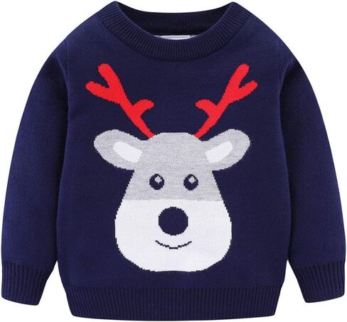 Mud Kingdom Boys Christmas Sweaters Xmas Reindeer Clothes in Saudi Arabia