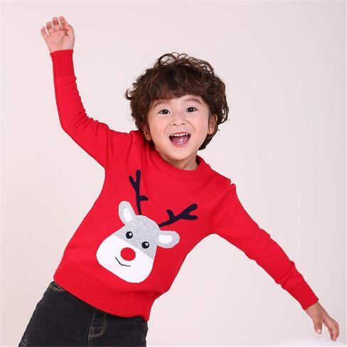 Mud Kingdom Boys Christmas Sweaters Xmas Reindeer Clothes in Saudi Arabia