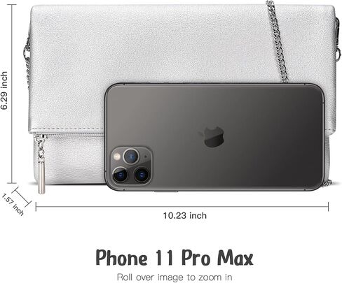 GM LIKKIE Clutch Purse for Women, Large Envelope Clutch HandBag, Crossbody Foldover PU Leather Clutches bag in Kuwait