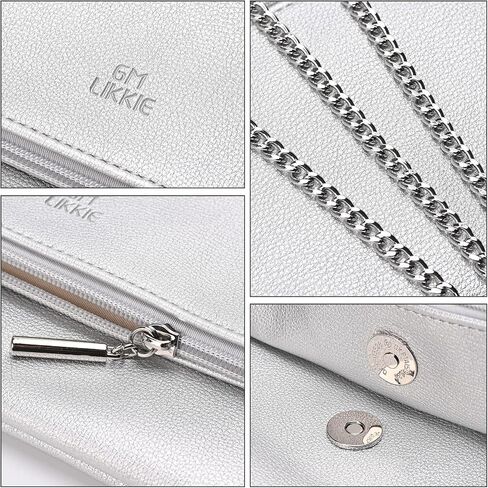 GM LIKKIE Clutch Purse for Women, Large Envelope Clutch HandBag, Crossbody Foldover PU Leather Clutches bag in Kuwait