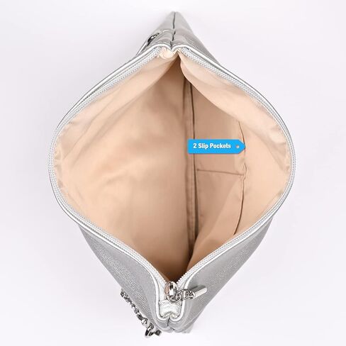 GM LIKKIE Clutch Purse for Women, Large Envelope Clutch HandBag, Crossbody Foldover PU Leather Clutches bag in Kuwait