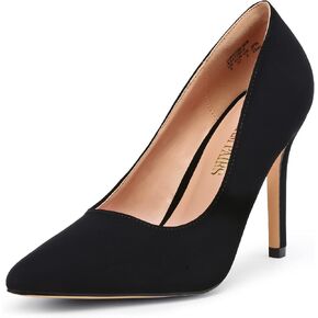 DREAM PAIRS Women's Closed Pointed Toe High Heels | 4'' Stiletto Heel, Padded Latex Insole and Durable Outsole, Classic Pointy-Toe, Non-Slip, Dress Wedding Pumps Shoes in Saudi Arabia