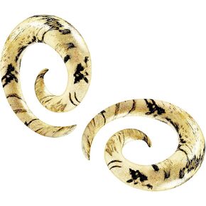 BanaVega 2 قطعة لحم الخشب التمر الهندي دوامة لفائف الأذن تفتق القرط ثقب تمتد مقياس ثقب المجوهرات اختيار الأحجام in Saudi Arabia