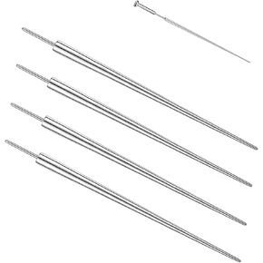 ZS 18/16/14G G23 Titanium Insertion Pin Taper for Nose Ear Navel Lip Threadless Piercings Jewelry Kit, 4Pcs Push in Body Piercing Stretching Kit Assistant Tool