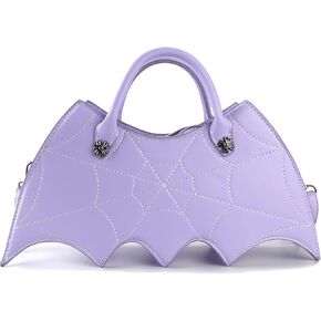 Ondeam Bat wing Shoulder bag,PU Spider Web Crossbody Handbag for Women