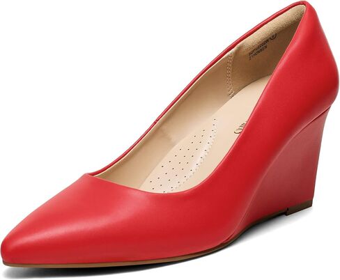 أحذية DREAM PAIRS النسائية ذات الكعب العالي ومقدمة مغلقة فستان الزفاف والعروس بمقدمة مدببة أحذية بكعب عالي in Kuwait