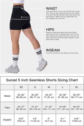Sunzel Butt Scrunch Seamless Shorts, Womens 5 Inch Workout Shorts High Waist Stretch Booty Short for Gym/Yoga/Running/Biking in Kuwait