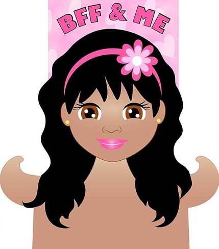 رداء حمام للفتيات من BFF & Me - رداء من الصوف الناعم المخملي ورداء مطابق للدمية (الحجم: 6-12) in Saudi Arabia