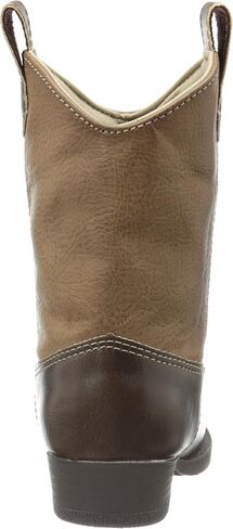 Faux-leather, Rubber-soled, Kids Pointed Toe Western Boot for Boy or Girl Children with Ornamental Cowboy Stitching in Saudi Arabia