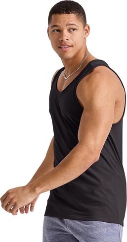قميص بدون أكمام Hanes Mens Originals ثلاثي المزيج، قمصان خفيفة الوزن للرجال، قميص بدون أكمام in Saudi Arabia