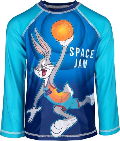 space jam Looney Tunes Buggs Bunny Daffy Duck Sylvester Swim Rash Guard Swim Trunks in Saudi Arabia