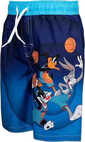 space jam Looney Tunes Buggs Bunny Daffy Duck Sylvester Swim Rash Guard Swim Trunks in Saudi Arabia