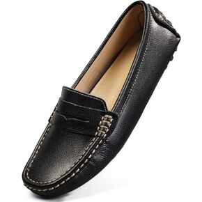 Artisure Women's Classic Genuine Leather Penny Loafers Driving Moccasins Casual Slip On Boat Shoes Fashion Comfort Flats
