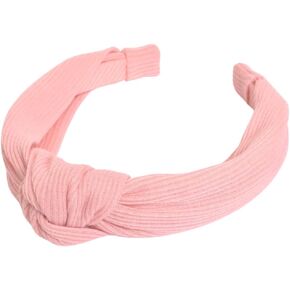 Jersey-Knit Knotted Women's Headband | Cream, Ivory, Off-White | Cotton in Saudi Arabia