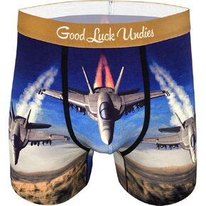 Good Luck Undies Cars & Airplanes Boxer Brief Underwear