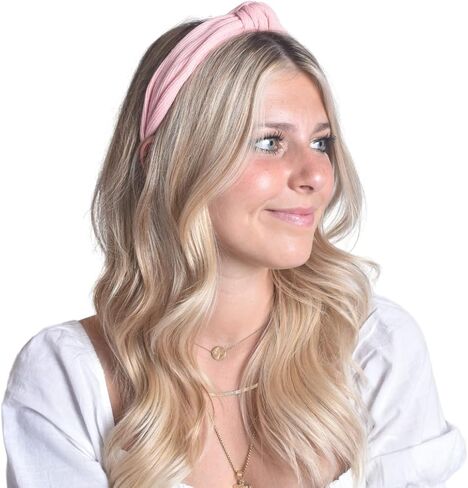 Jersey-Knit Knotted Women's Headband | Cream, Ivory, Off-White | Cotton in Kuwait