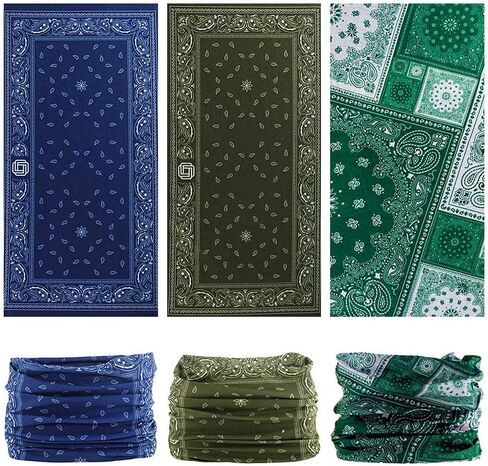 VANCROWN Neck Gaiter Headband Headwear Head Wrap Face Mask Magic Scarf Bandana for Men and Women in Kuwait