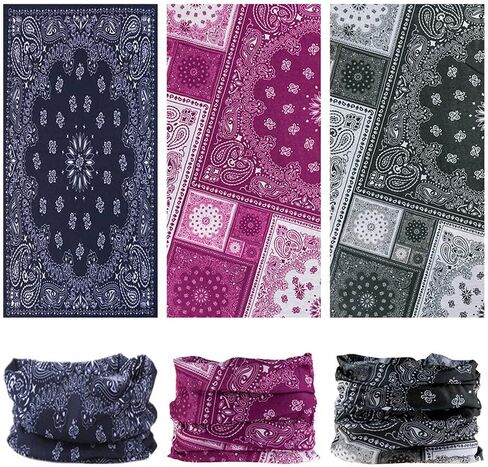 VANCROWN Neck Gaiter Headband Headwear Head Wrap Face Mask Magic Scarf Bandana for Men and Women in Kuwait