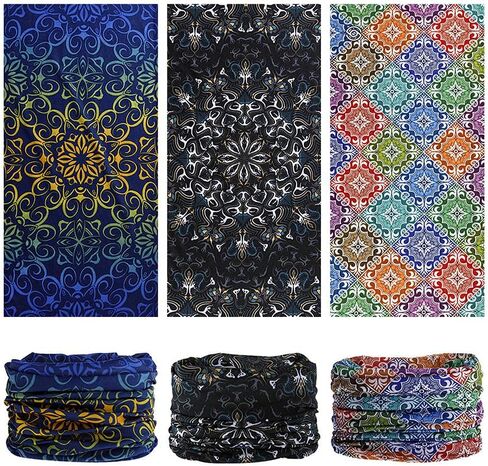VANCROWN Neck Gaiter Headband Headwear Head Wrap Face Mask Magic Scarf Bandana for Men and Women in Kuwait
