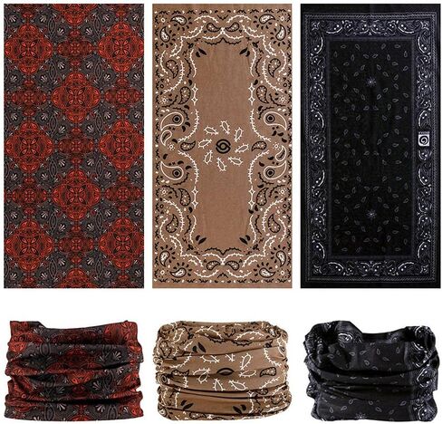VANCROWN Neck Gaiter Headband Headwear Head Wrap Face Mask Magic Scarf Bandana for Men and Women in Kuwait