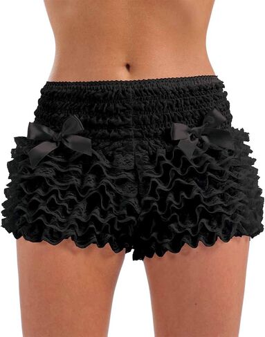 fun shack Womens Ruffle Pants Adults Burlesque Frilly Shorts Lace Costume Accessory in Saudi Arabia