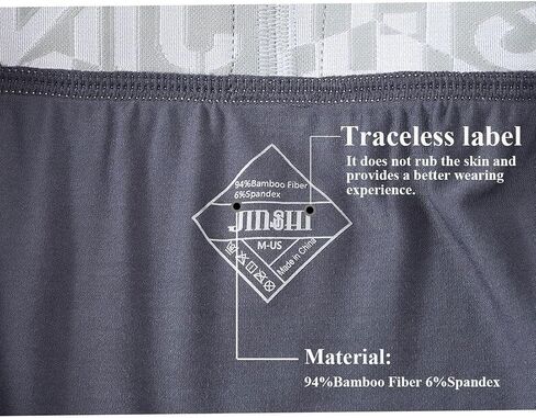 JINSHI Mens Long Leg Bamboo Rayon Boxer Briefs Underwear Multipack in Kuwait