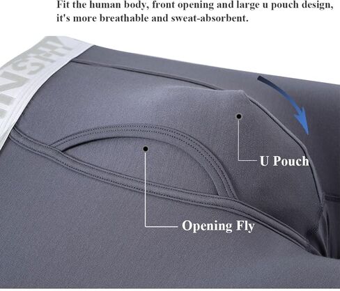 JINSHI Mens Long Leg Bamboo Rayon Boxer Briefs Underwear Multipack in Saudi Arabia