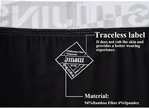 JINSHI Mens Long Leg Bamboo Rayon Boxer Briefs Underwear Multipack in Saudi Arabia