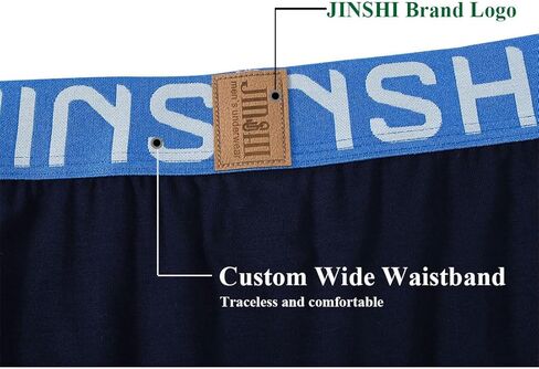 JINSHI Mens Long Leg Bamboo Rayon Boxer Briefs Underwear Multipack in Saudi Arabia