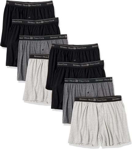 Beverly Hills Polo Club Men's 8 Pack Knit Boxer in Kuwait