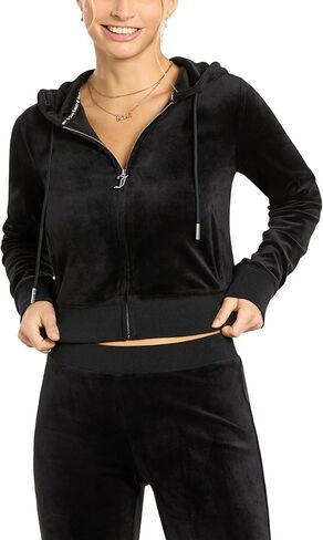 Juicy Couture Bling Track Jacket Liquorice 1 LG (US 10-12) in Saudi Arabia