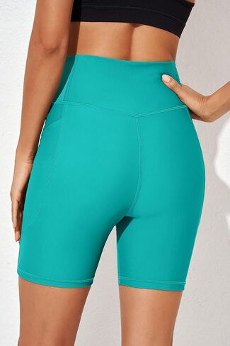 Aleumdr 5" Swim Shorts for Women High Waisted Tummy Control Board Shorts Swim Bottoms with Pockets UPF 50+ in Saudi Arabia